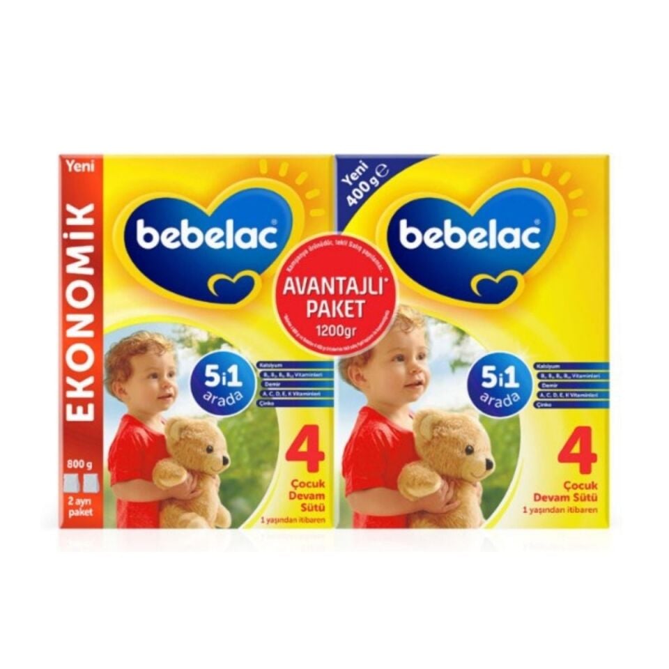 Bebelac 4 Çocuk Devam Sütü 800+400G
