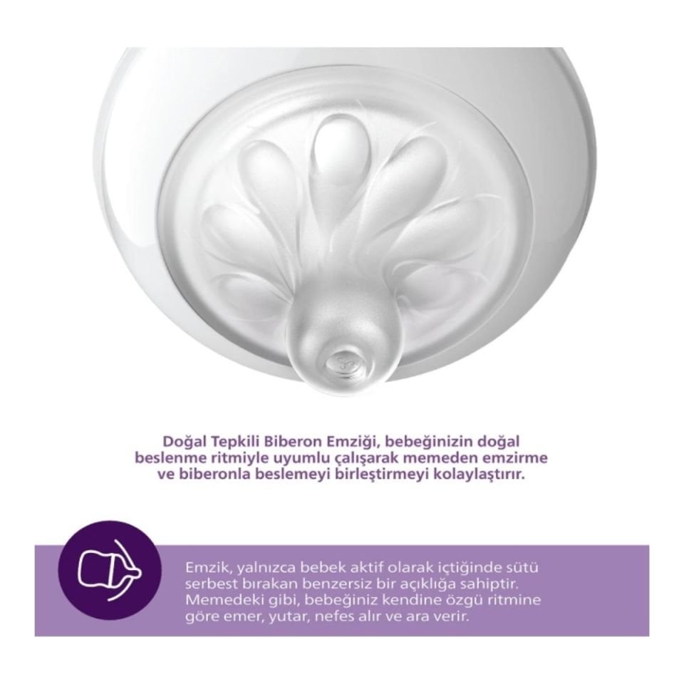 Avent Natural Response Biberon Emziği 4 Numara 3+ Ay 2'li
