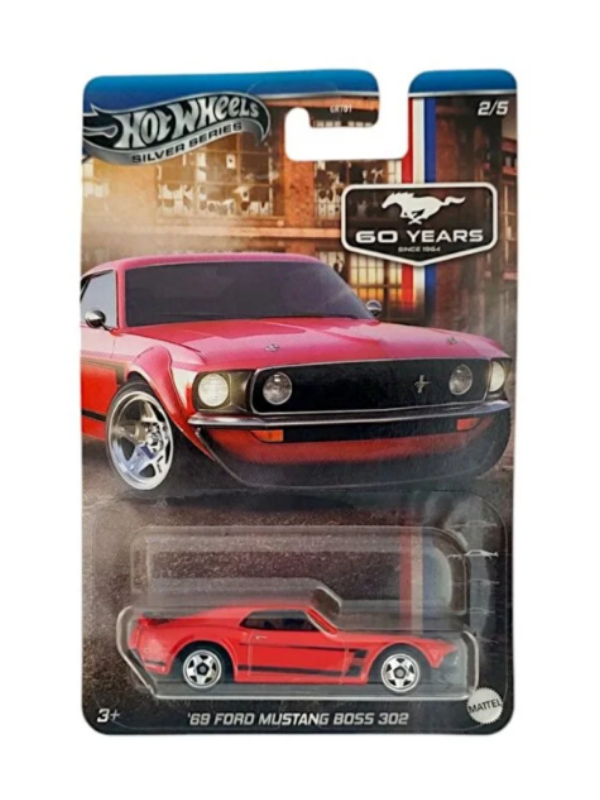Hot Wheels Silver Series Araba 69 Ford Mustang Boss 302 JBY51