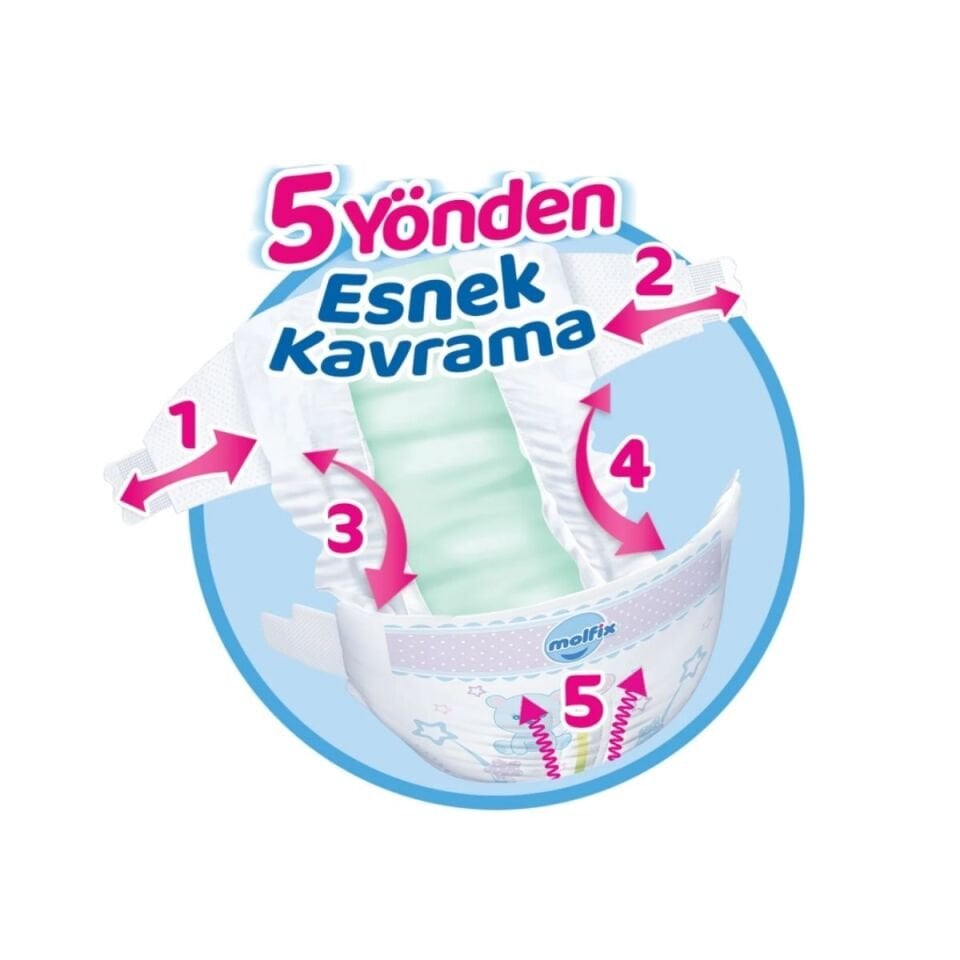Molfix  Fırsat Paketi Cırtlı Bebek Bezi 4 62