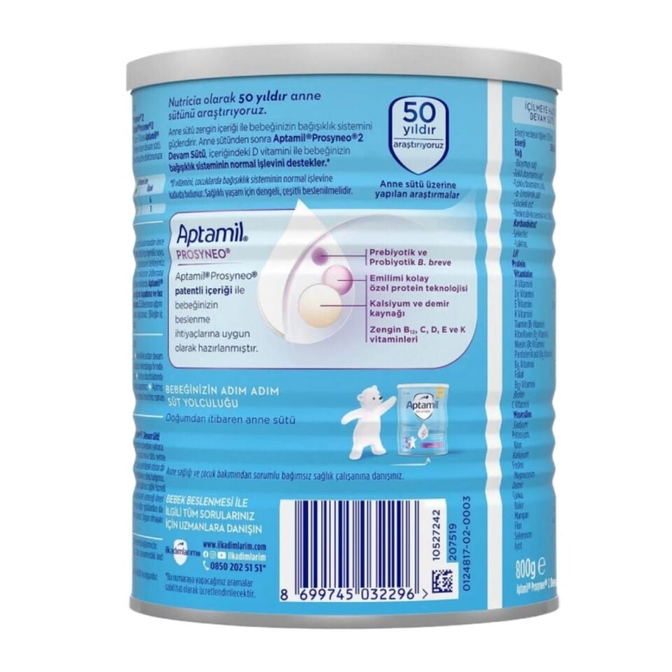 Aptamil Prosyneo Mama Devam Sütü No:2 800 gr