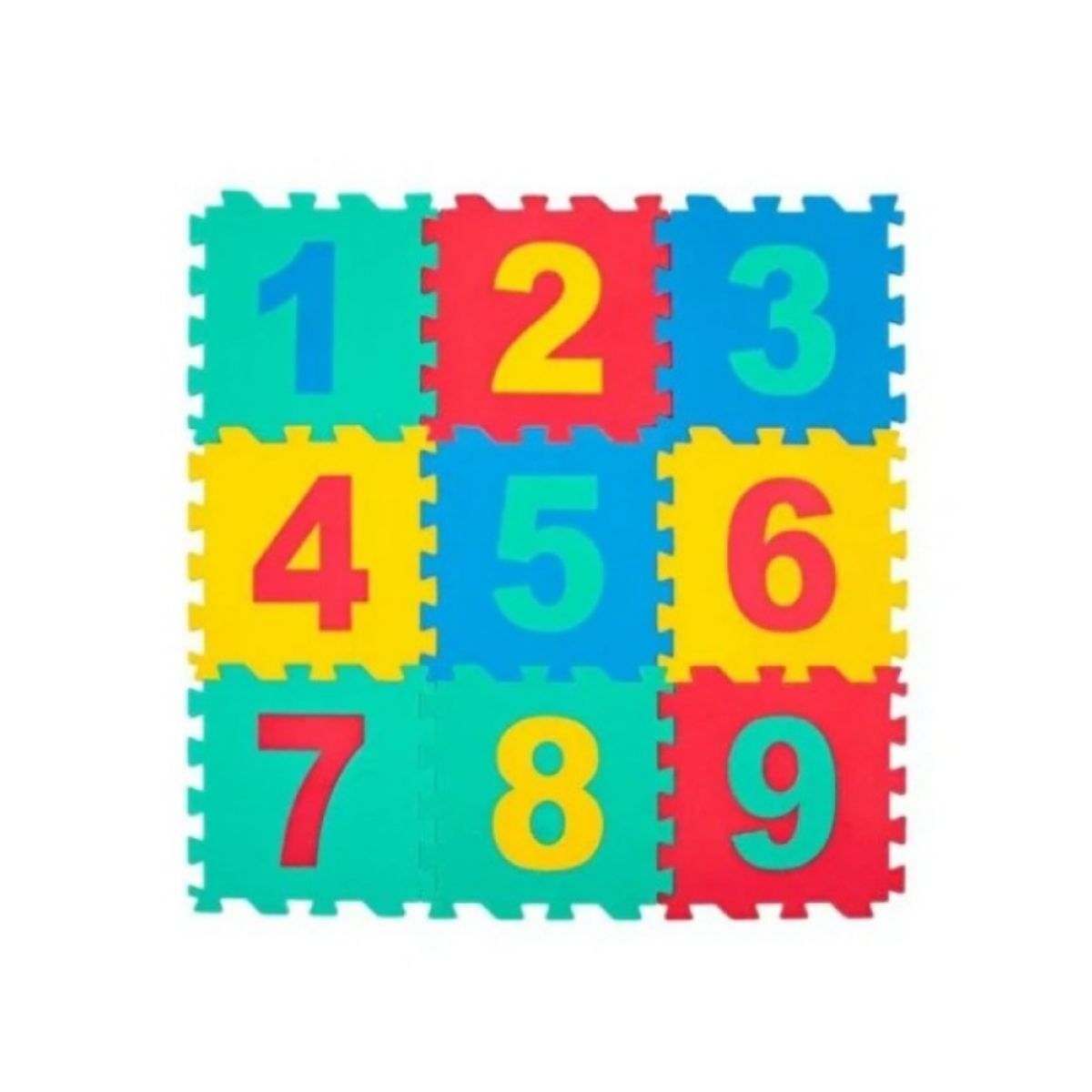 9 Parça Sayılar Puzzle Yer Matı