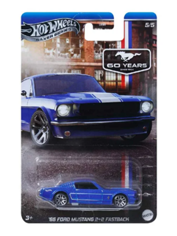 Hot Wheels Silver Series Araba 65 Ford Mustang 2+2 Fastback JBY49