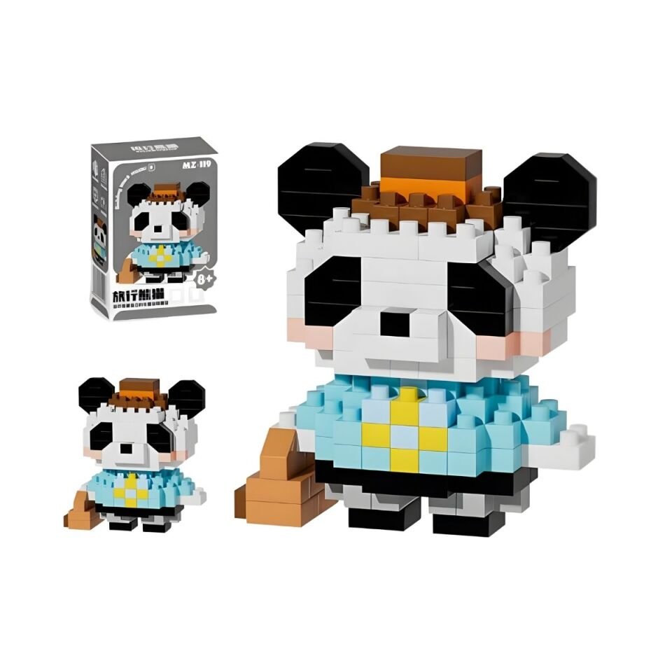Bricks Gezgin Panda Mini Lego Figürü