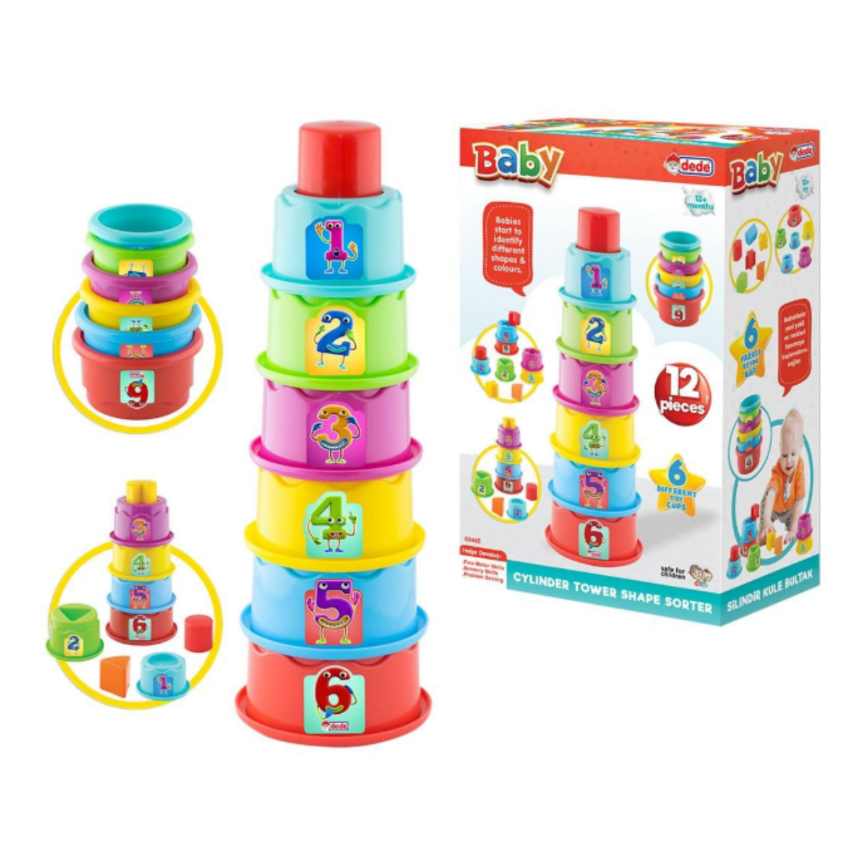 Fen Toys 03465 Silindir Kule Bultak