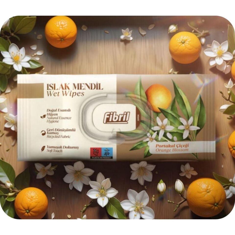 Fibril Portakal Islak Mendil 90 lı