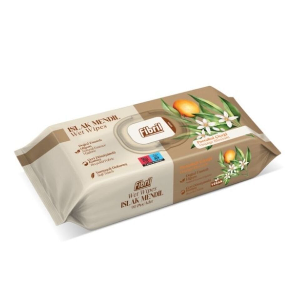 Fibril Portakal Islak Mendil 90 lı