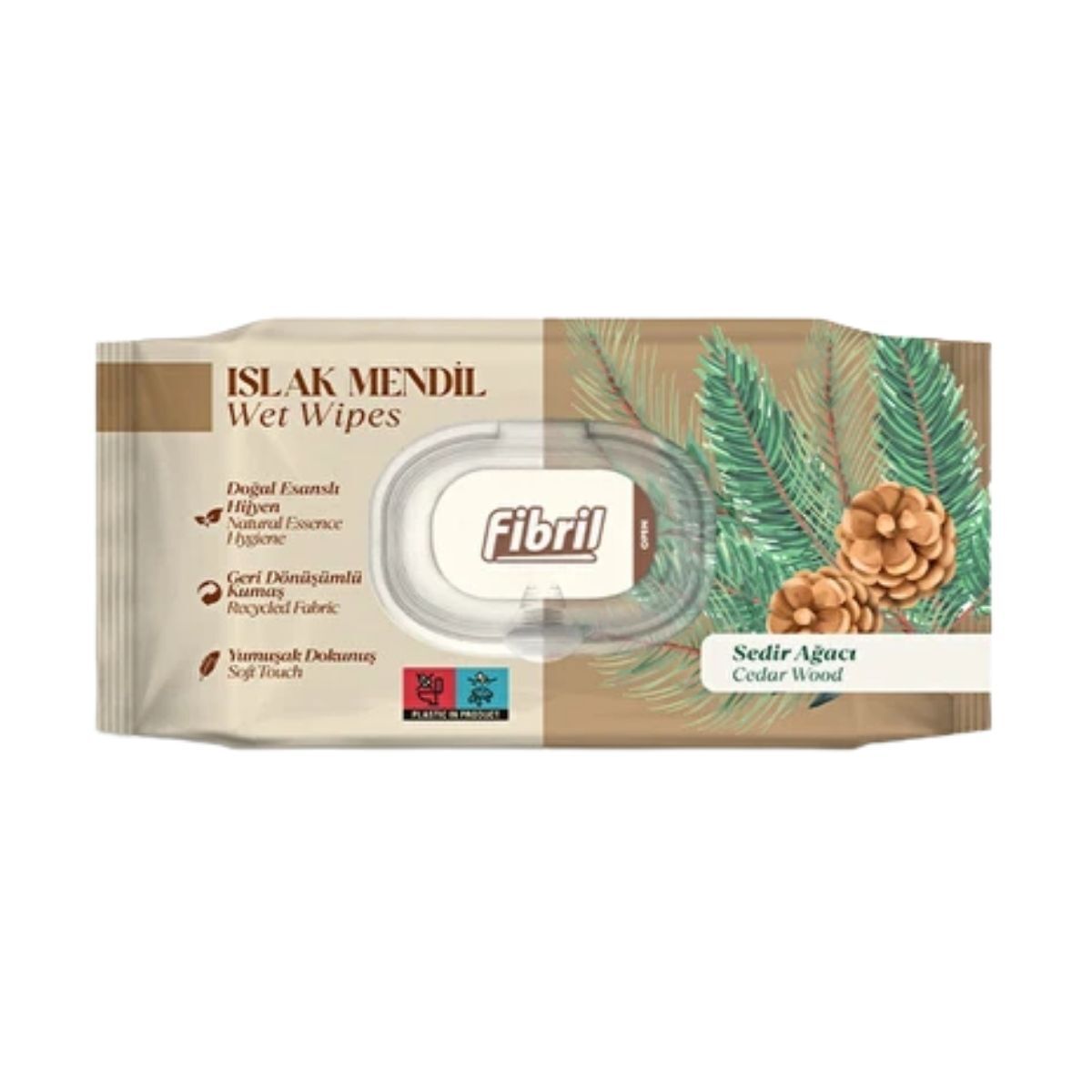 Fibril Sedir Ağacı Islak Mendil 90 lı