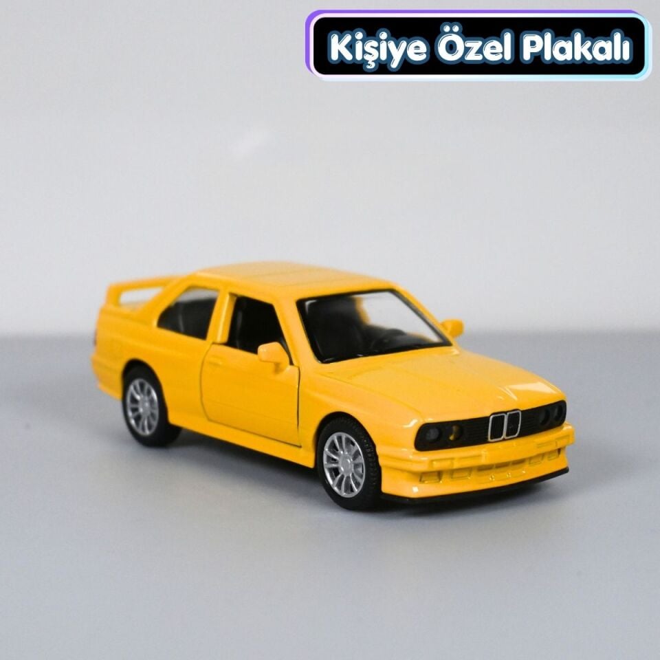 Bmw M3 E30 Metal Araba 1:36 Sarı