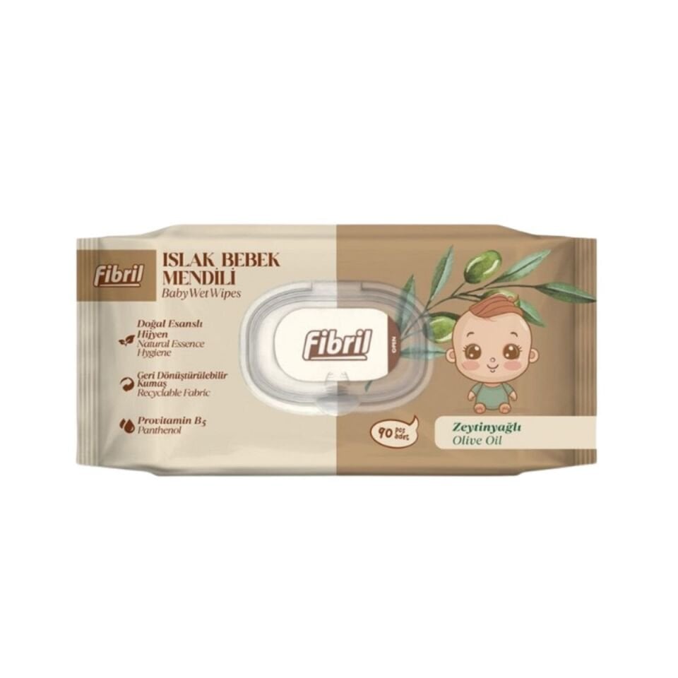 Fibril Zeytinyağlı Islak Mendil 90'lı