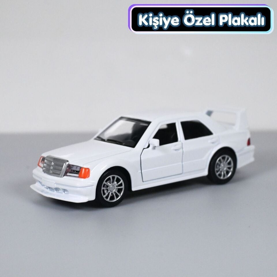 Mercedes 190E Metal Araba 1:36 Beyaz