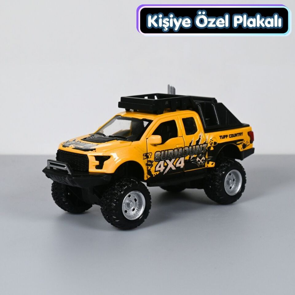 Ford Ranger F150 Offroad Metal Araba 1:36 Sarı