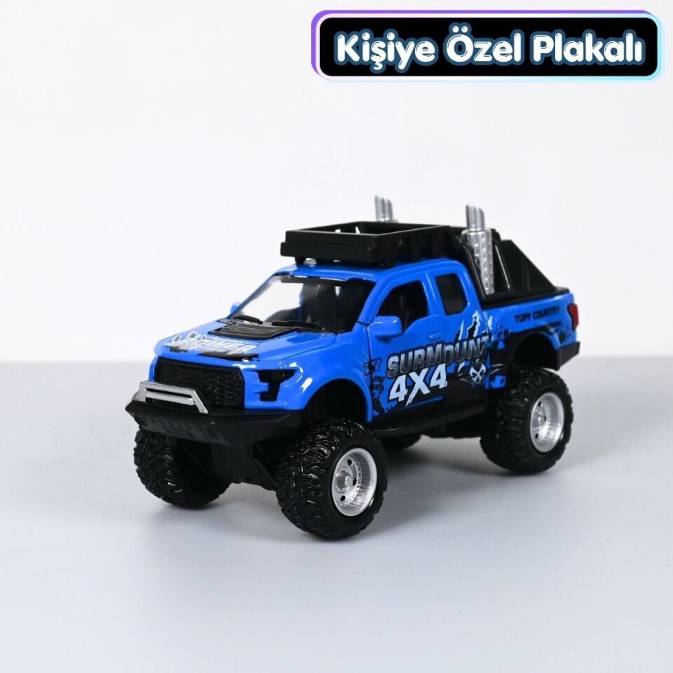 Ford Ranger F150 Offroad Metal Araba 1:36 Mavi