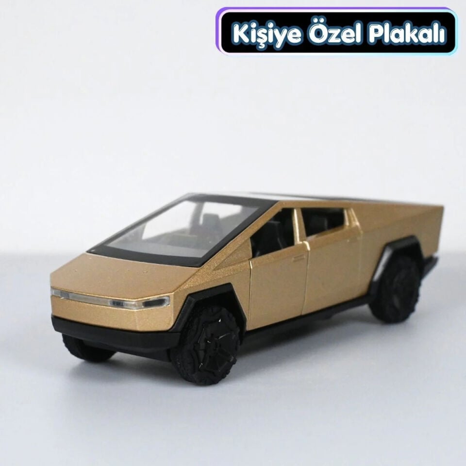 Tesla Cybertruck Metal Oyuncak Araba 1:36 Gold