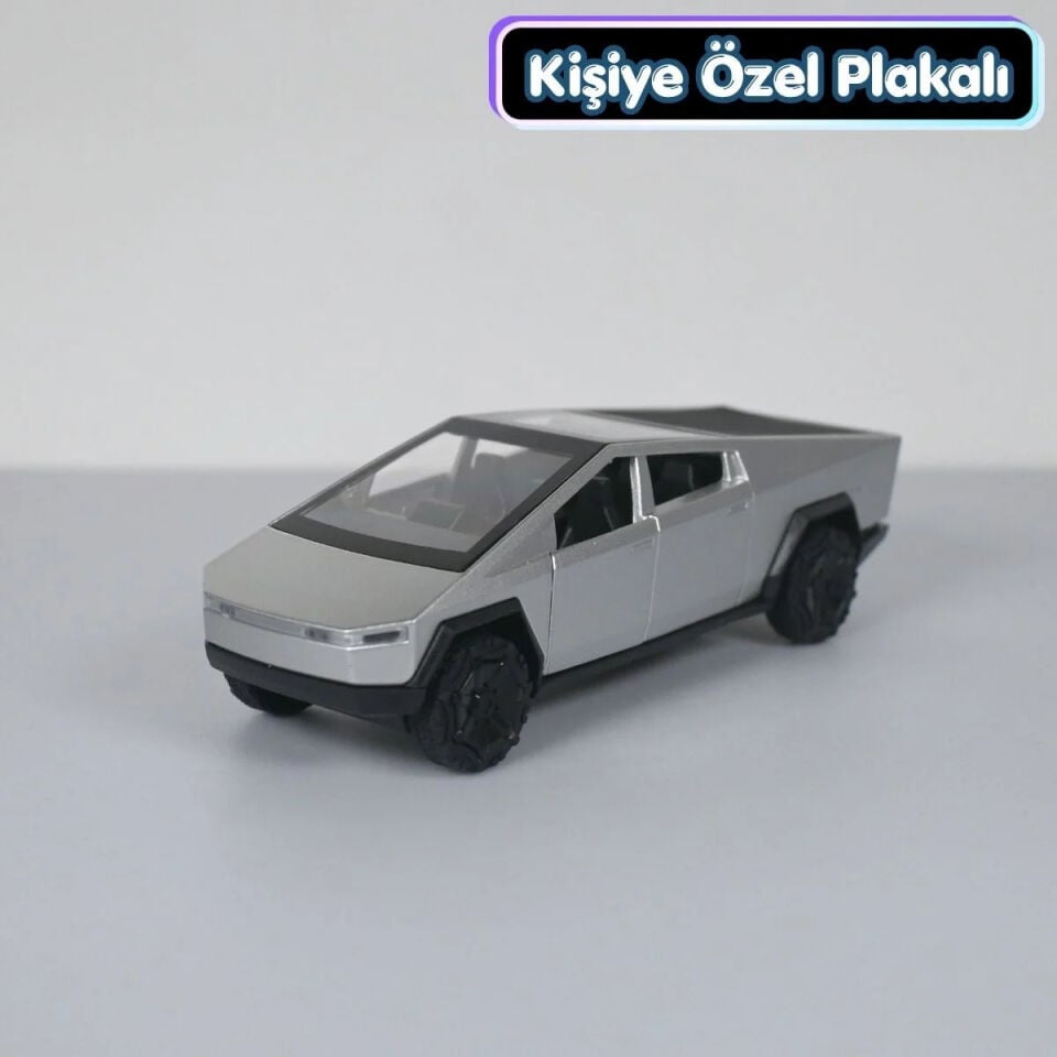 Tesla Cybertruck Metal Oyuncak Araba 1:36 Gri