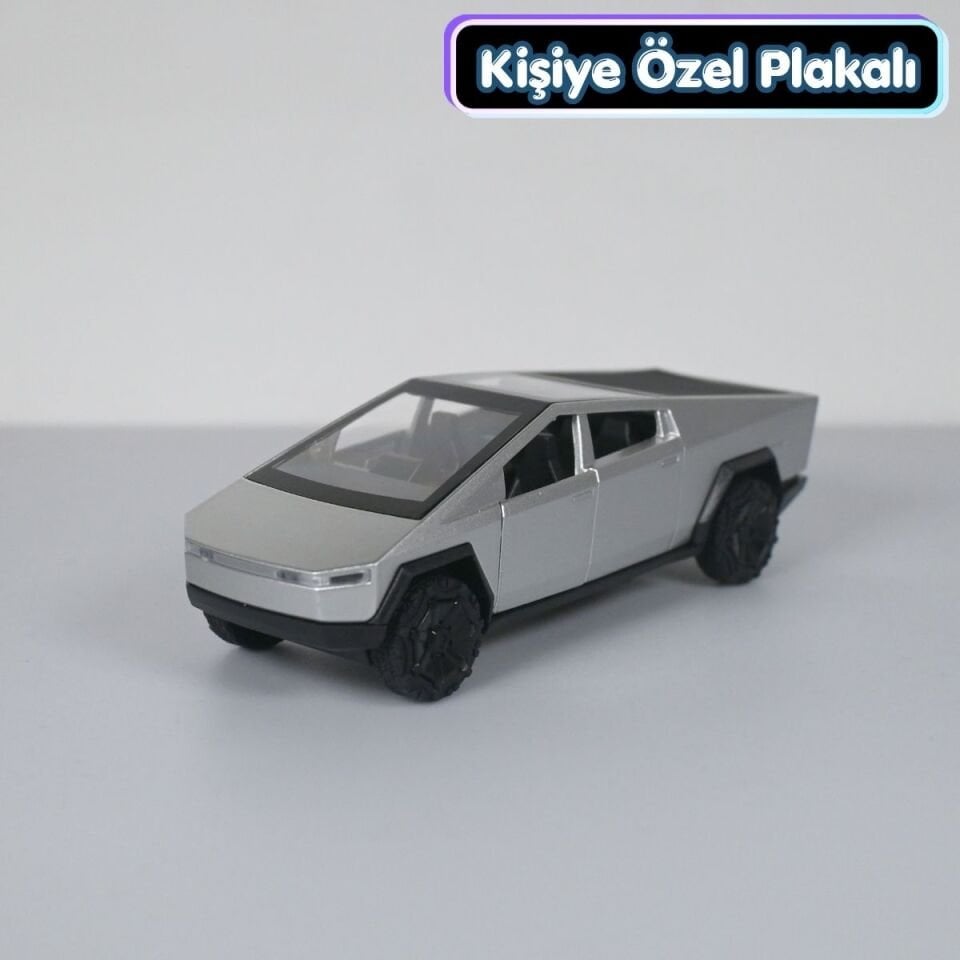 Tesla Cybertruck Metal Oyuncak Araba 1:36 Gri