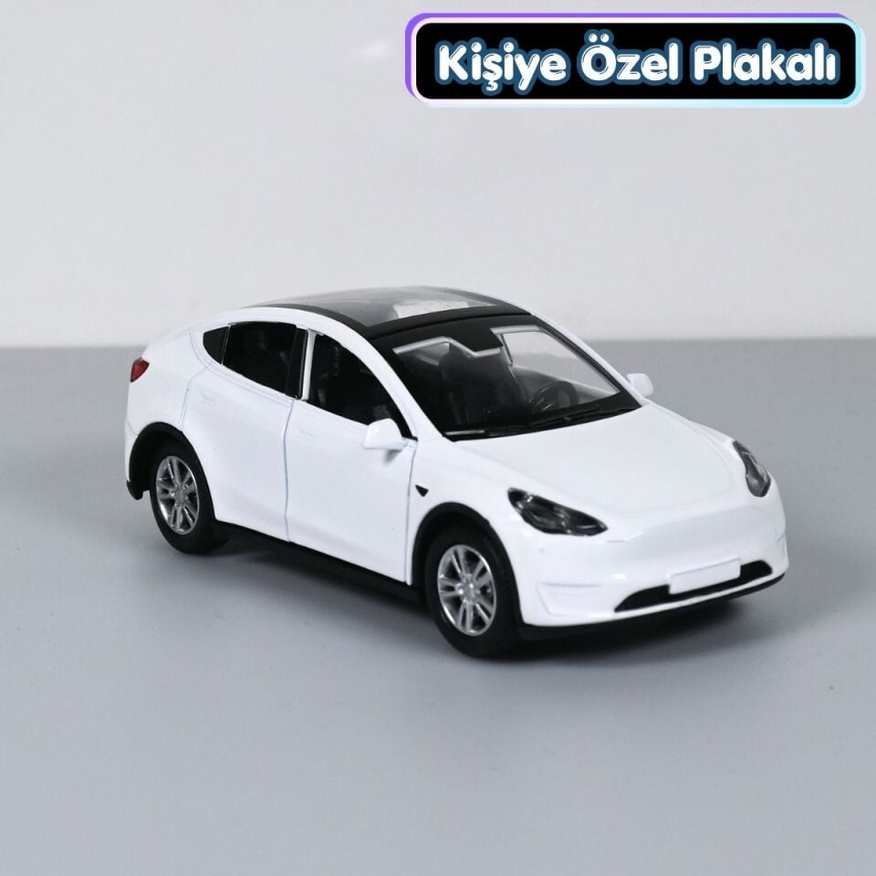 Tesla Metal Oyuncak Araba 1:36 - Beyaz
