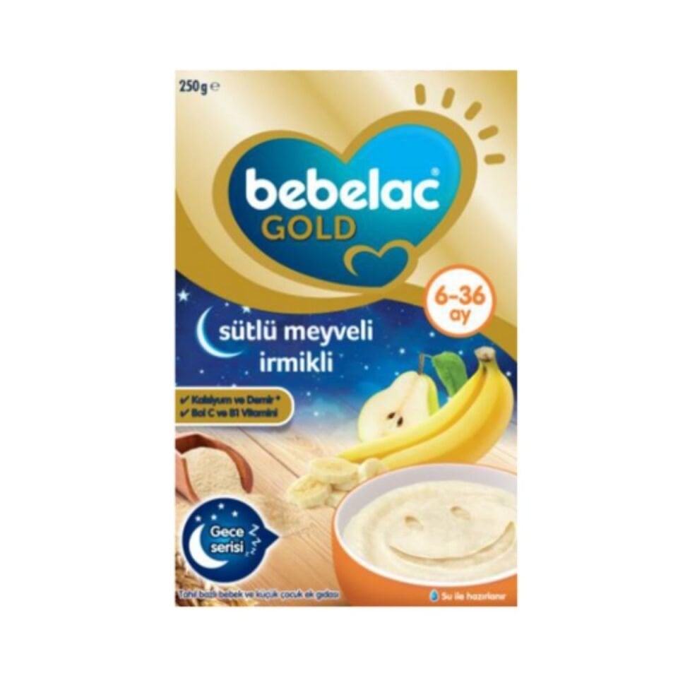Bebelac Gold Sütlü Meyveli İrmikli 250 gr