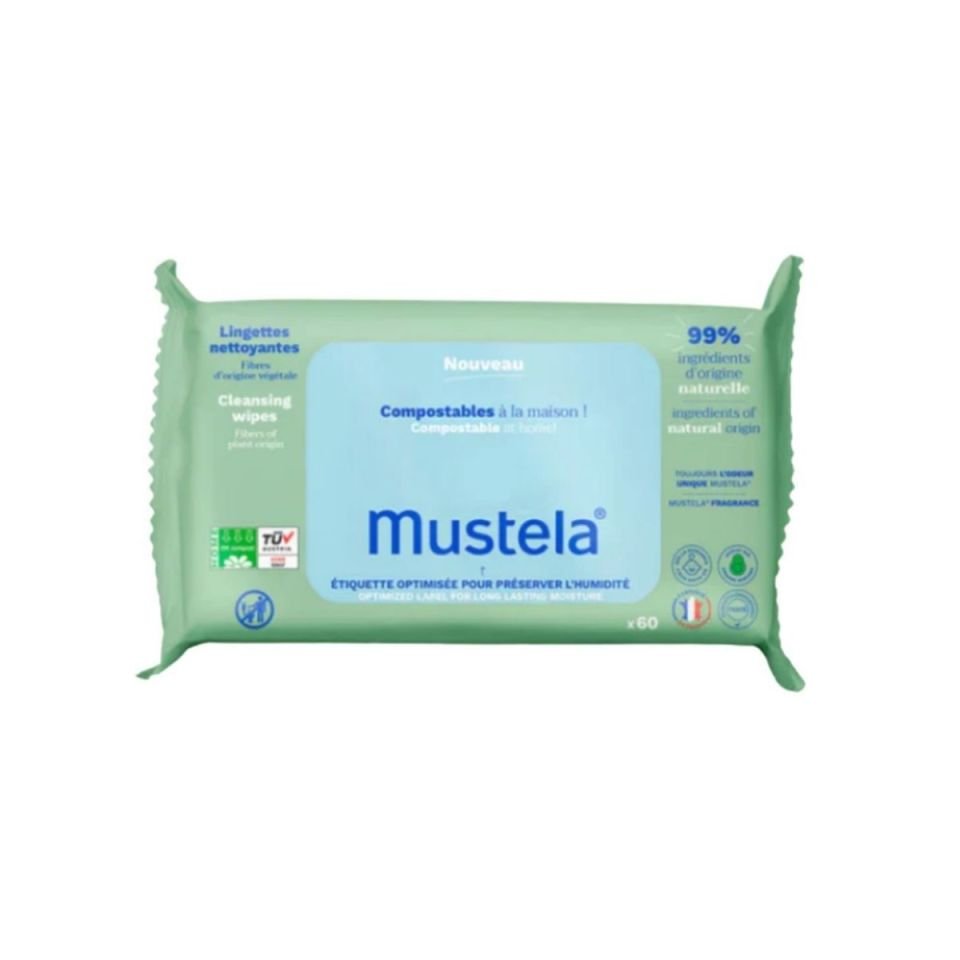 Mustela Yenidoğan Islak Mendil 60'lı