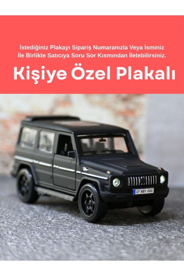 MERCEDES G63 METAL OYUNCAK ARABA SİYAH