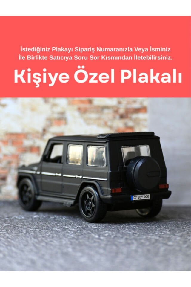 MERCEDES G63 METAL OYUNCAK ARABA SİYAH