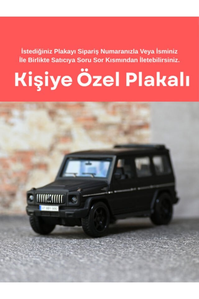 MERCEDES G63 METAL OYUNCAK ARABA SİYAH