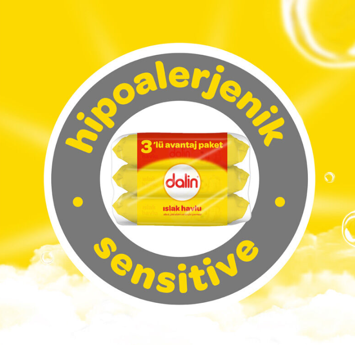 Dalin Islak Mendil 3'lü Avantaj Paket
