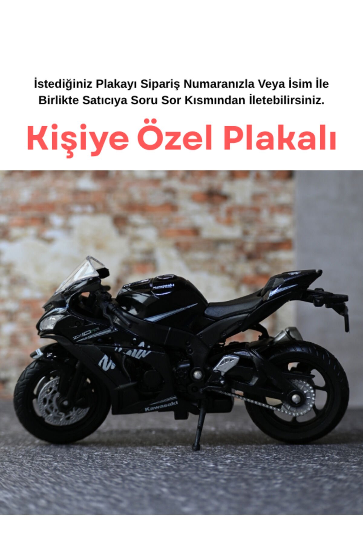 Kawasaki Ninja Metal Motor - Kişiye Özel Hediye Mo