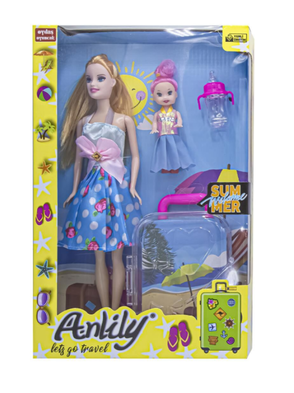 Anlily Kutulu Bavullu Bebek