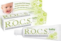 Rocs Baby Papatya Özlü Yutulabilir Diş Macunu 0-3 Yaş 35 ml