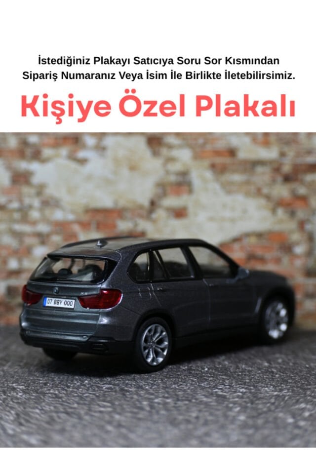 BMW X5 METAL OYUNCAK ARABA GRİ