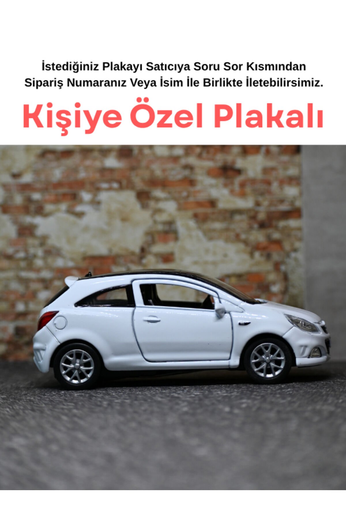 OPEL CORSA METAL OYUNCAK ARABA KIRMIZI