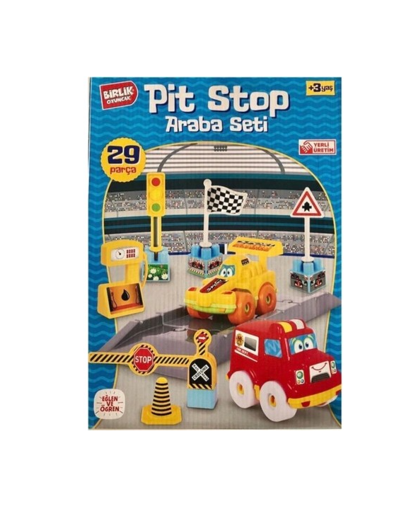 Pit Stop Araba Blok Seti  29 Parça