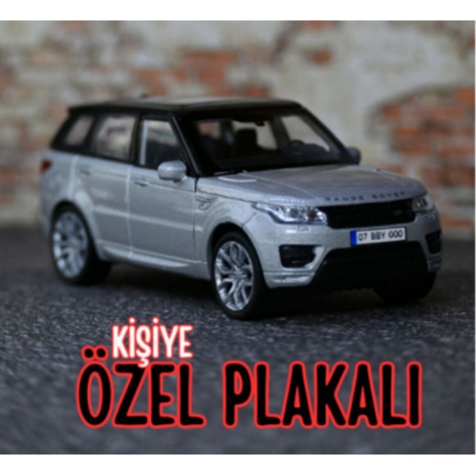 Range Rover Metal Araba 1:36 Ölçek - Kişiye Özel Plakalı Araba