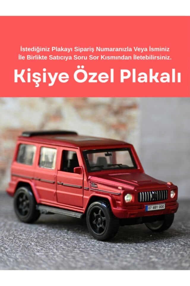 MERCEDES G63 METAL OYUNCAK ARABA KIRMIZI
