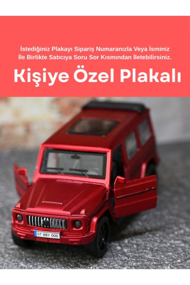 MERCEDES G63 METAL OYUNCAK ARABA KIRMIZI
