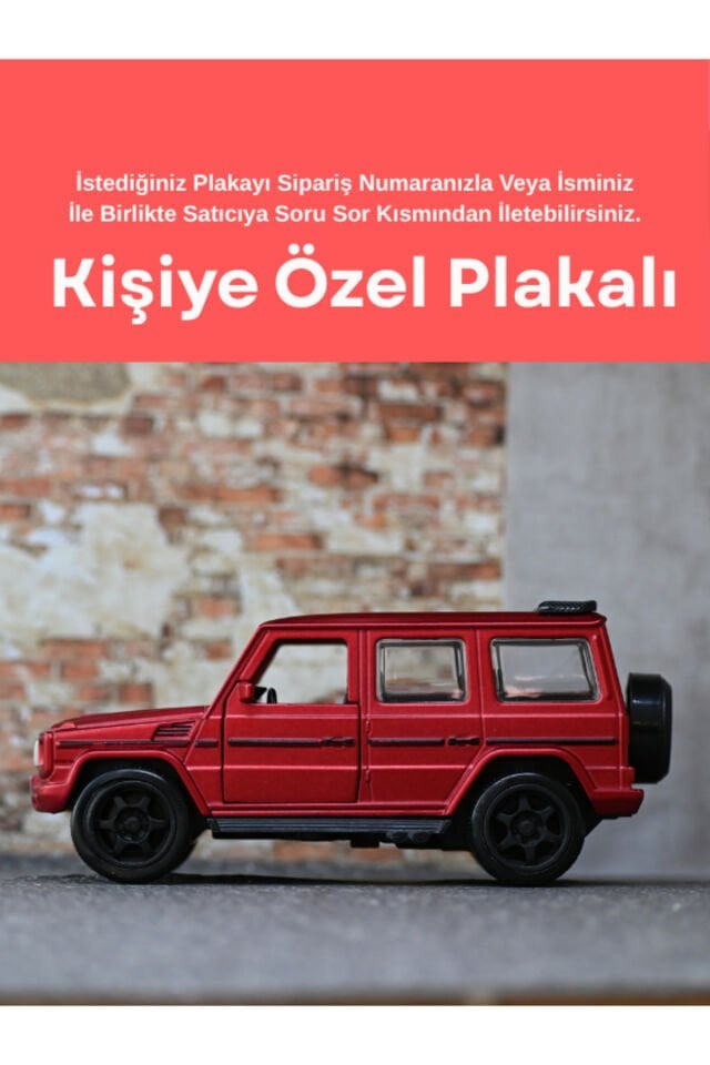 MERCEDES G63 METAL OYUNCAK ARABA KIRMIZI