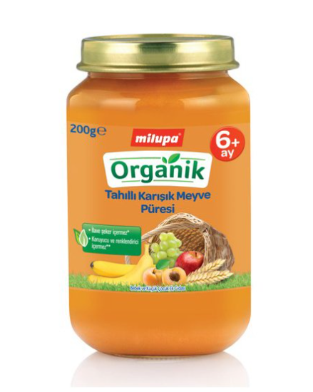 Milupa Organik Ananaslı Karışık Meyve Püresi 6+ Ay 200 gr
