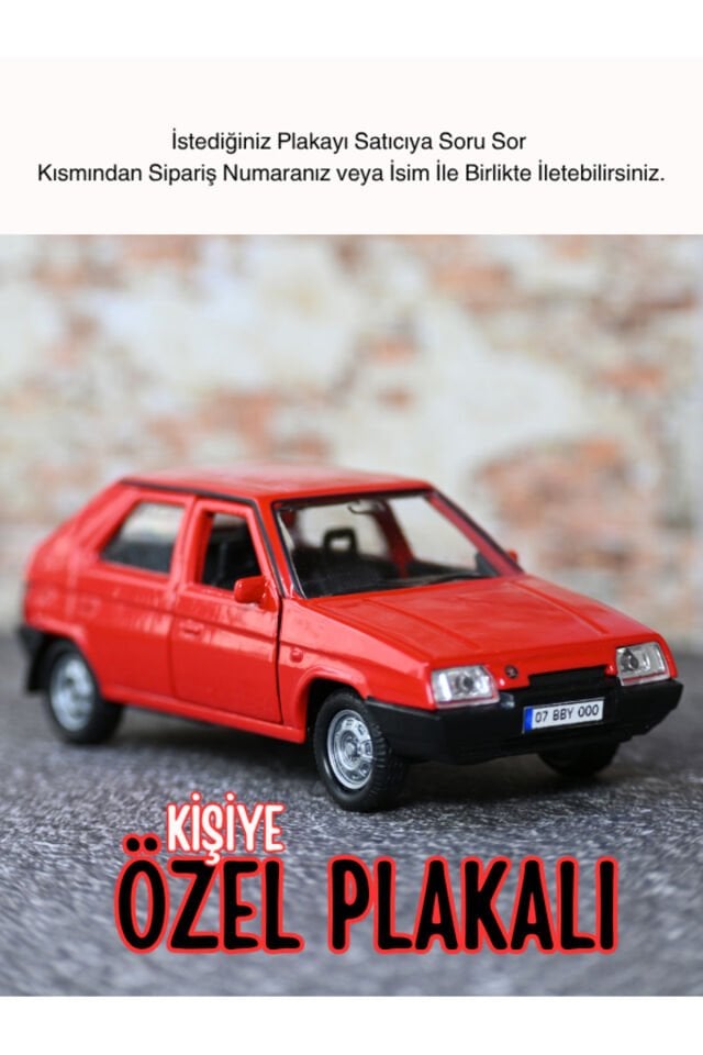 SKODA VAFORİT METAL ARABA KIRMIZI