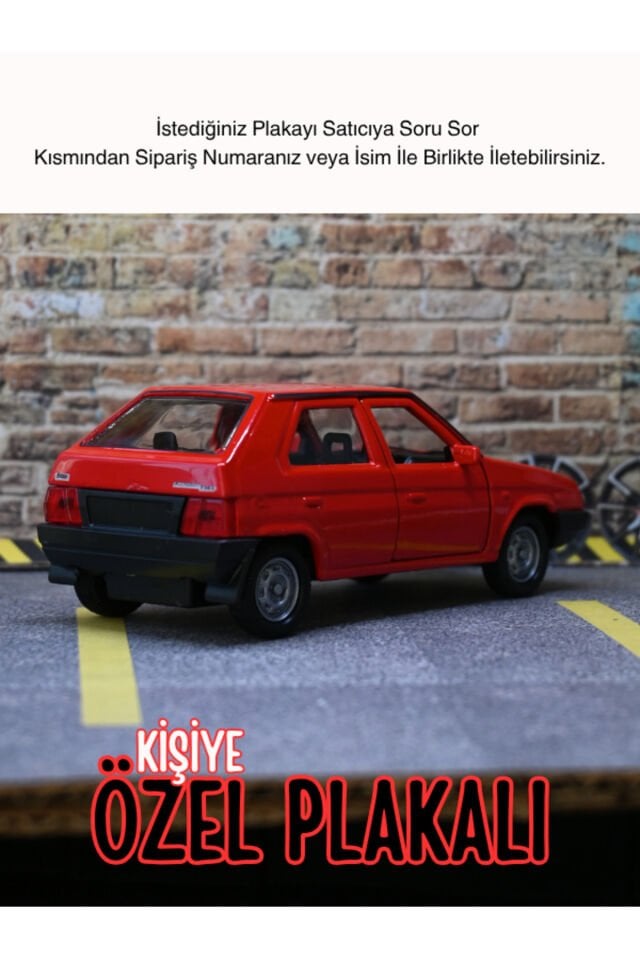 SKODA VAFORİT METAL ARABA KIRMIZI