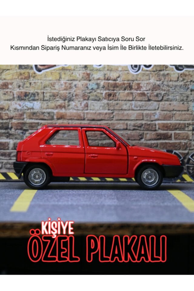 SKODA VAFORİT METAL ARABA KIRMIZI