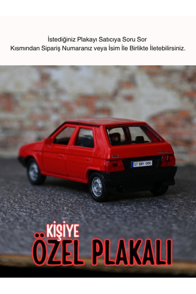 SKODA VAFORİT METAL ARABA KIRMIZI