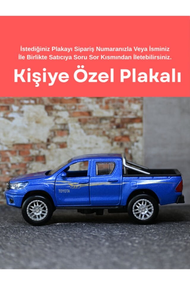 TOYOTA HİLUX METAL OYUNCAK ARABA MAVİ