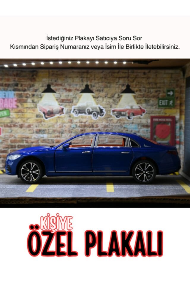 MERCEDES C200 METAL ARABA 1:24 MAVİ