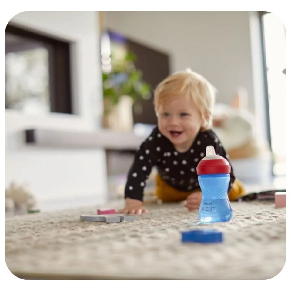 AVENT YUMUŞAK UÇLU BARDAK 300ML MAVİ SCF802/01