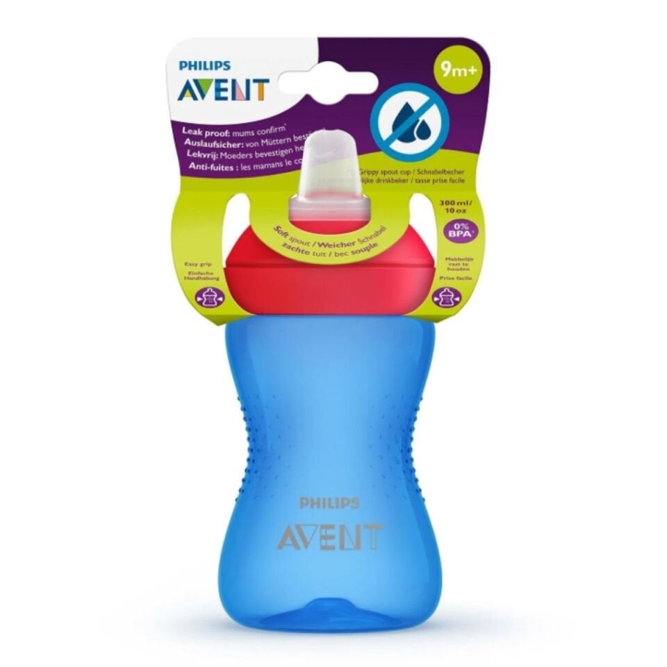 AVENT YUMUŞAK UÇLU BARDAK 300ML MAVİ SCF802/01