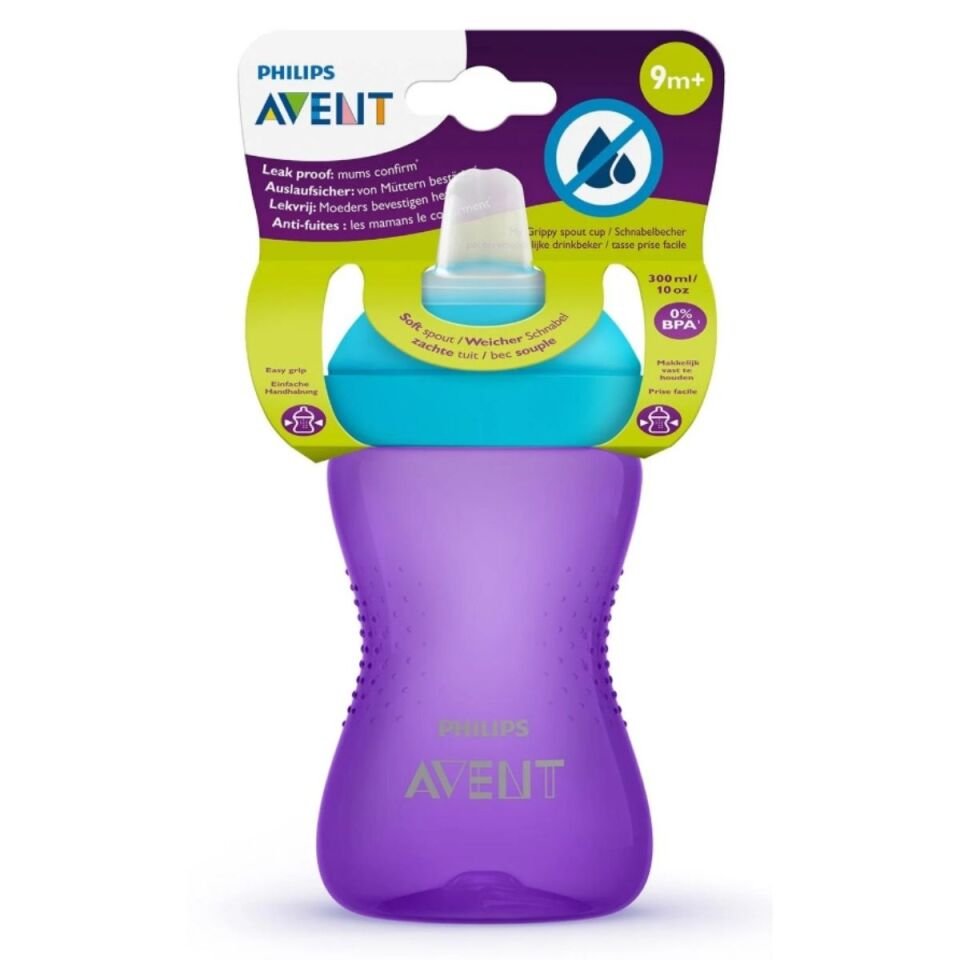 AVENT YUMUŞAK UÇLU BARDAK 300ML MOR SCF802/02