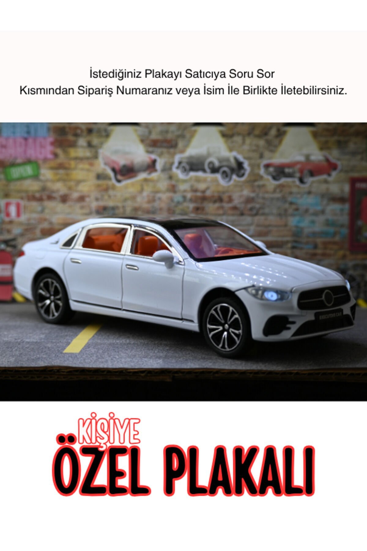 MERCEDES C200 METAL ARABA 1:24 BEYAZ