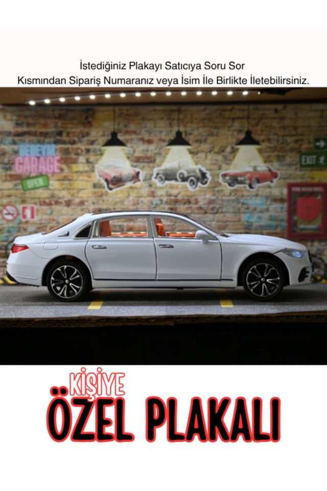 MERCEDES C200 METAL ARABA 1:24 BEYAZ