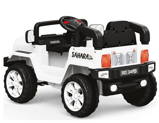 Dolu Sahara Battery Operated 12 V  With Radio ve MP3  Player Akülü Araba 36m+ Beyaz 8086